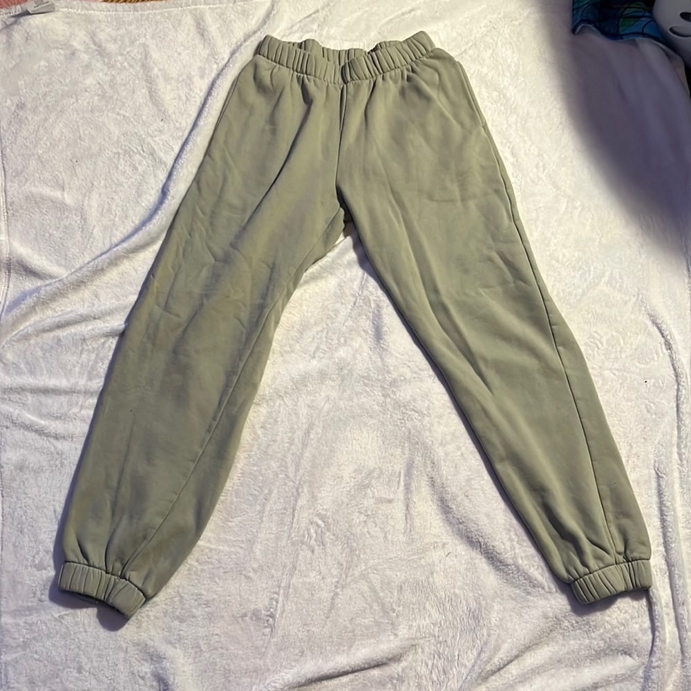John Galt Brandy Melville Rosa Sweatpants, onesize, light minty green color